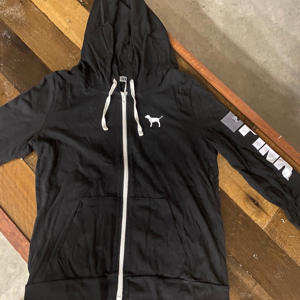 Pink VS Everyday Lounge Perfect Zip-Up in Medium